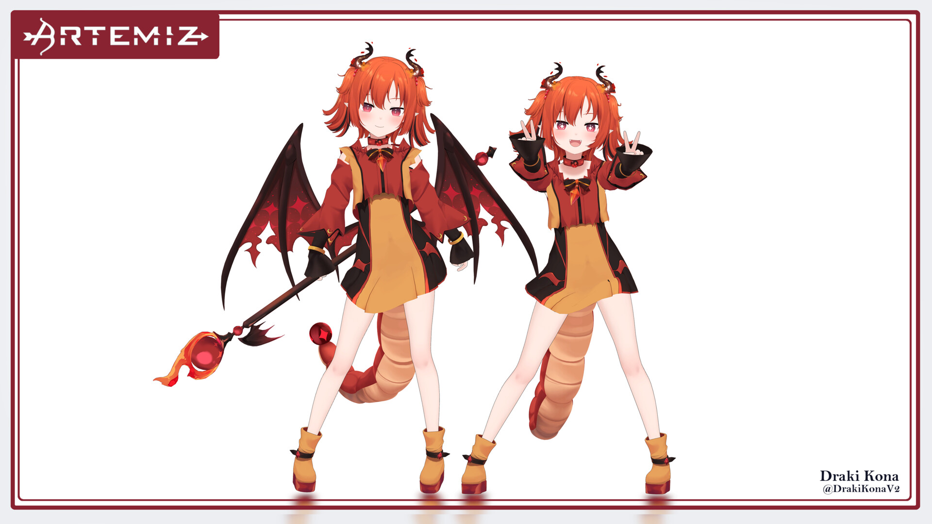 Draki Kona 3D VTuber project